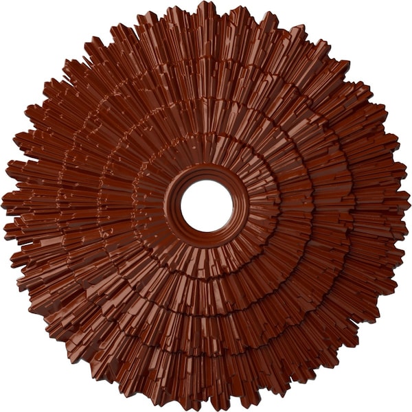 Ekena Millwork Eryn Ceiling Medallion (Fits Canopies up to 4"), 24 3/4"OD x 3 1/4"ID x 1 7/8"P, Firebrick CM24ENFIF - main